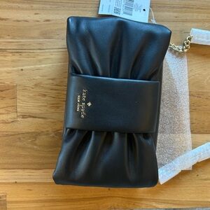 Kate Spade Black Leather Clutch